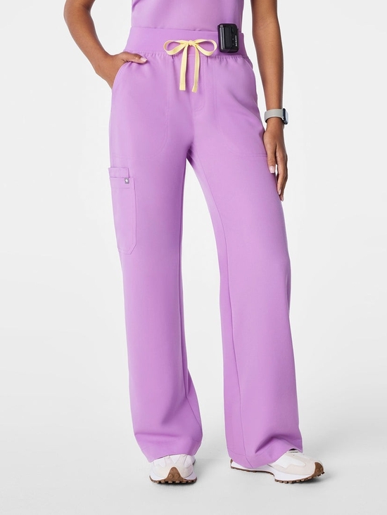 Figs Pants - Figs Wild Iris High Waisted Isabel Wide Leg